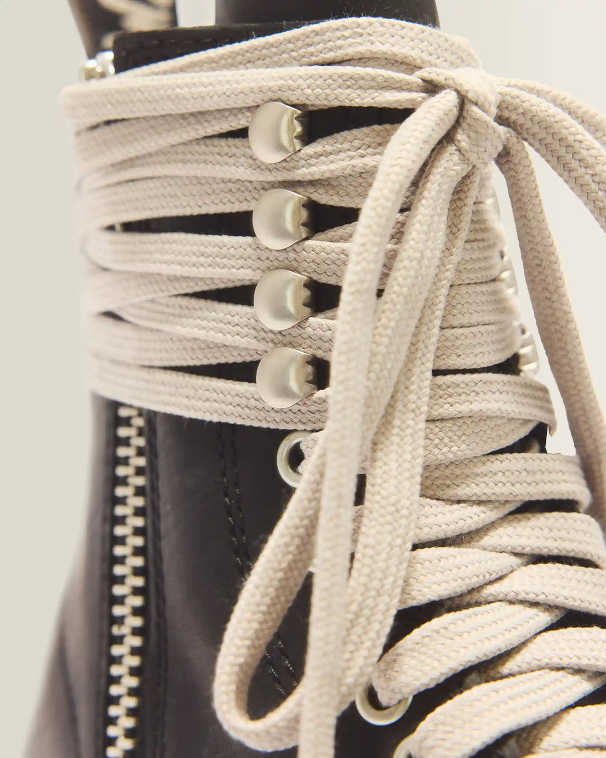 RICK OWENS STEEL TOE BOOTS