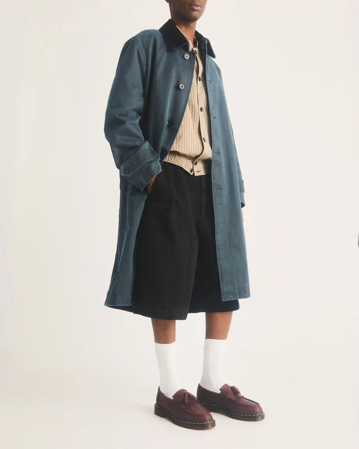 Adrian Crazy Horse Leather Tassel Loafers