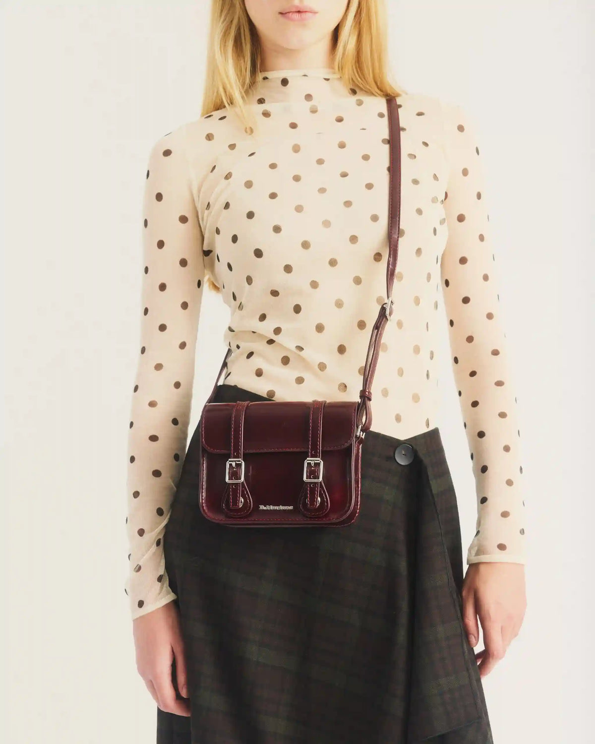7 Inch Vegan Crossbody Bag