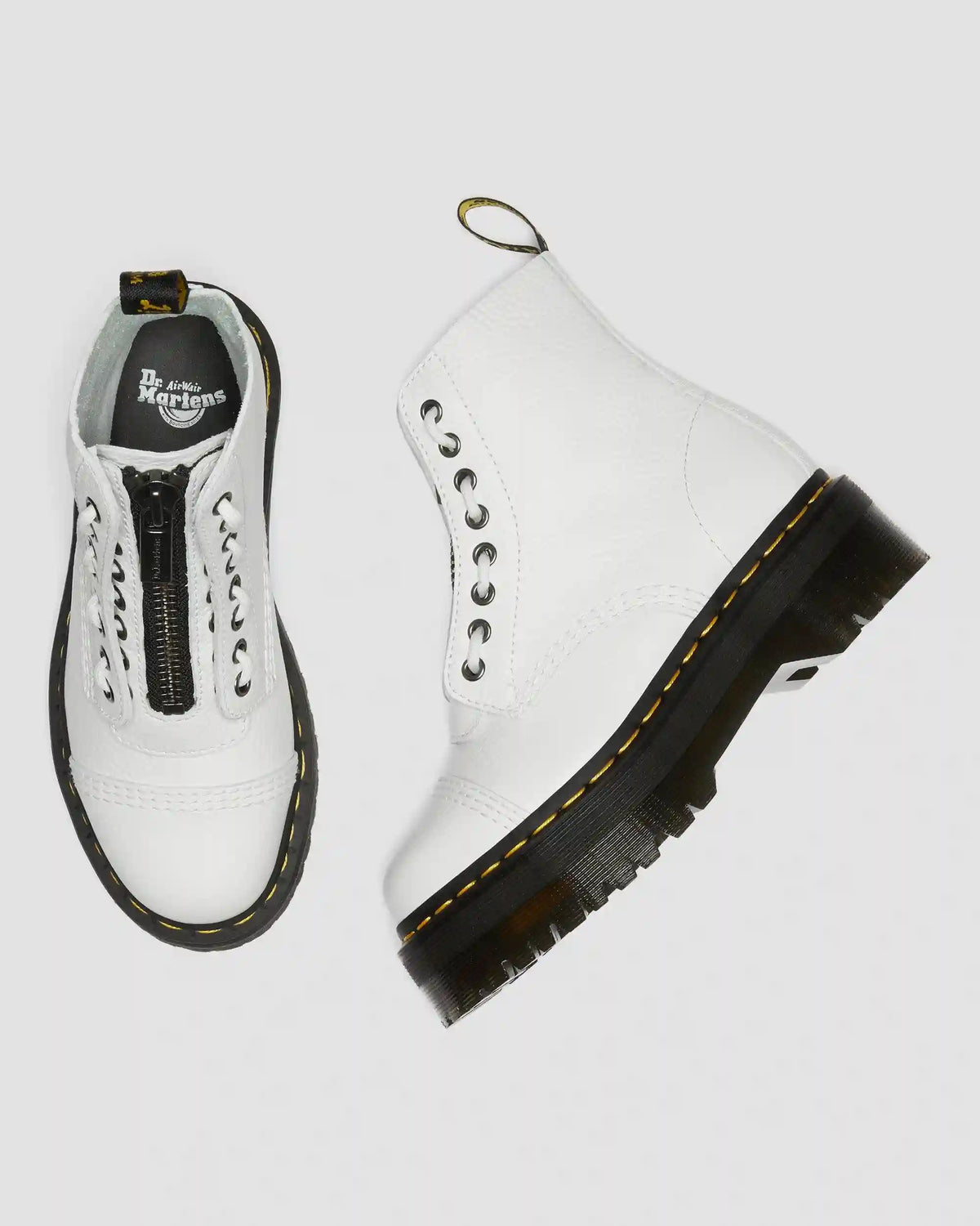Sinclair Milled Nappa Leather Platform Boots