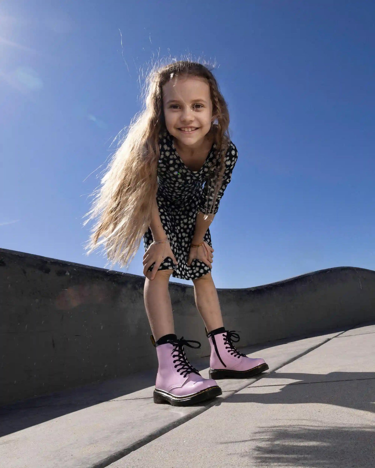 Junior 1460 Patent Leather Lace Up Boots