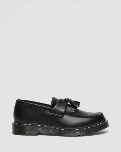Adrian White Stitch Smooth Leather Loafers