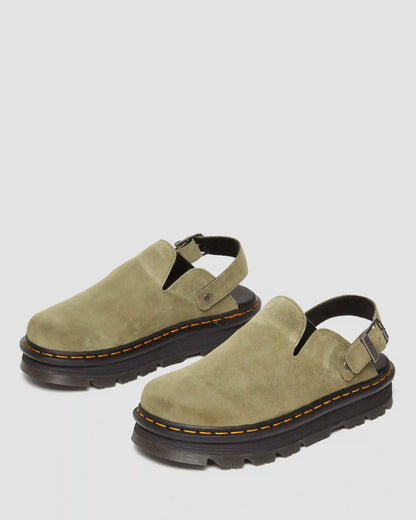 Zebzag Suede Casual Slingback Platform Mules