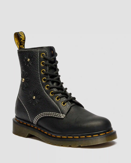 1460 Pascal Flower Grizzly Leather Boots