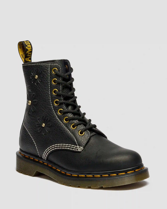 1460 Pascal Flower Grizzly Leather Boots