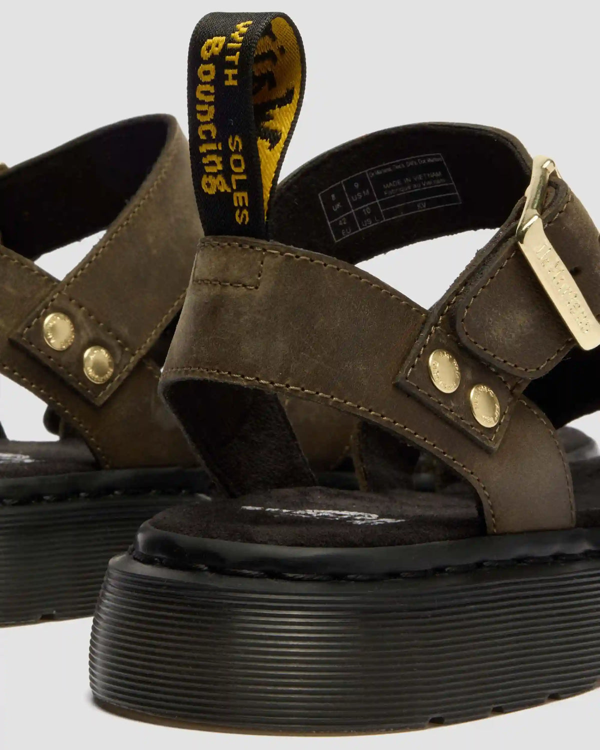 Gryphon Leather Gladiator Sandals