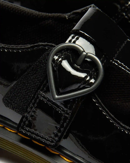 Youth Polly II Heart Patent Leather Shoes