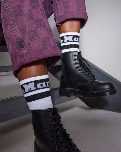 Athletic Logo Organic Cotton Blend Socks