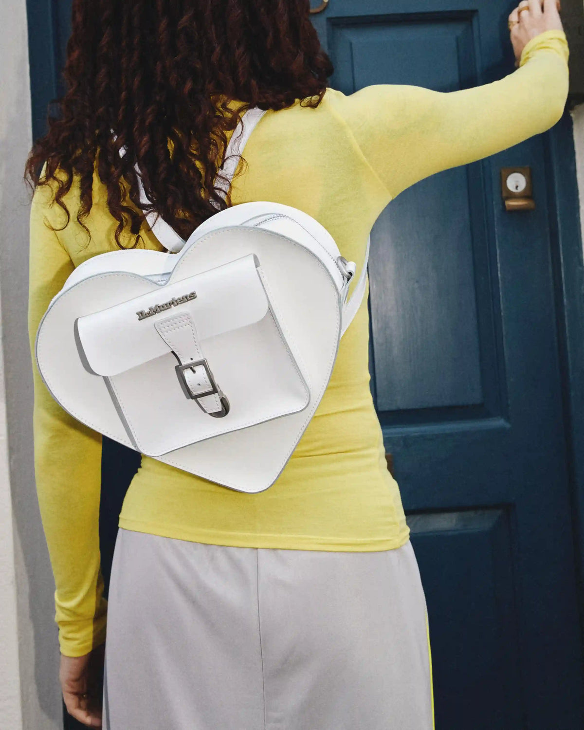 Kiev Leather Hardware Heart Shaped Bag