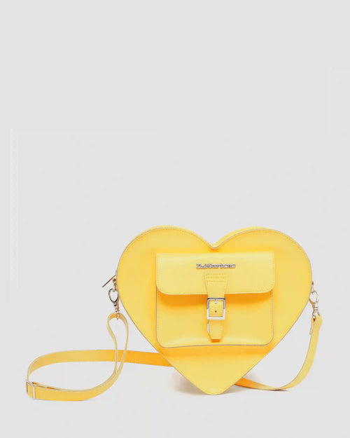 Kiev Leather Hardware Heart Shaped Bag