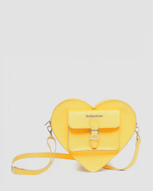 Kiev Leather Hardware Heart Shaped Bag