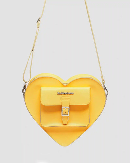 Kiev Leather Hardware Heart Shaped Bag