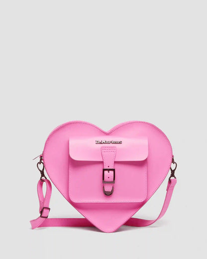 Kiev Leather Hardware Heart Shaped Bag