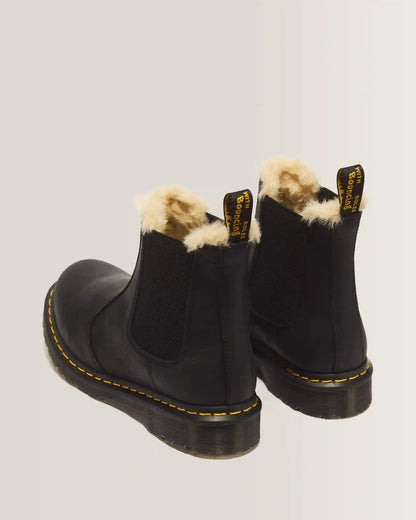 2976 Women's Faux Fur Lined Chelsea Boots