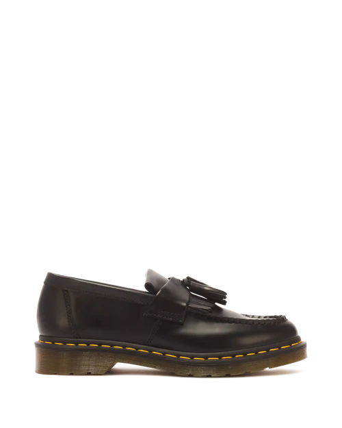 Adrian Yellow Stitch Leather Tassel Loafers
