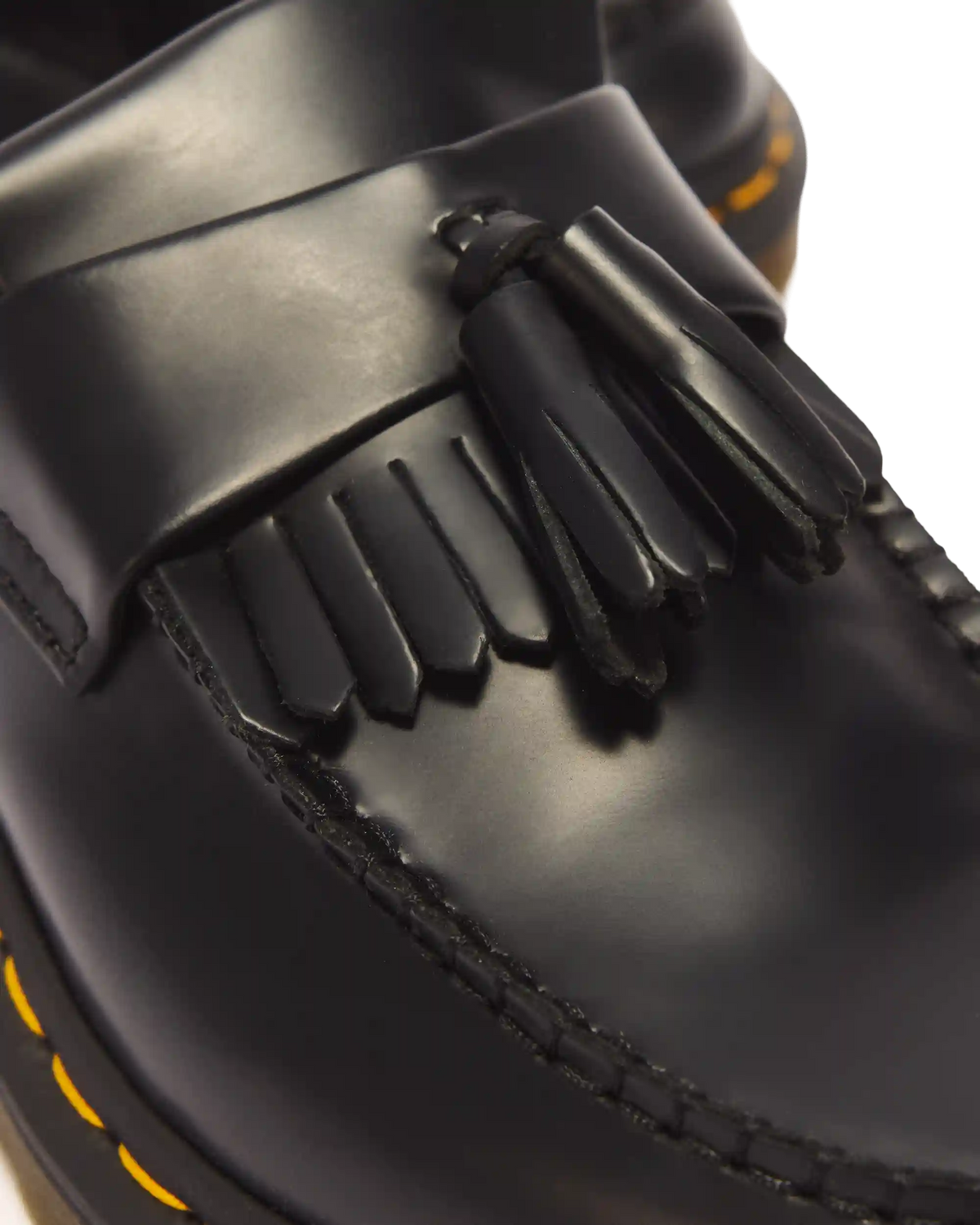 Adrian Yellow Stitch Leather Tassel Loafers