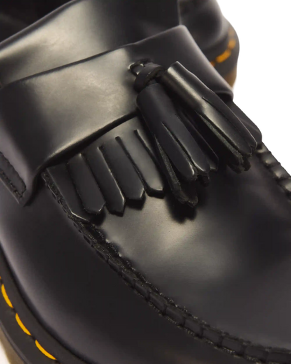 Adrian Yellow Stitch Leather Tassel Loafers