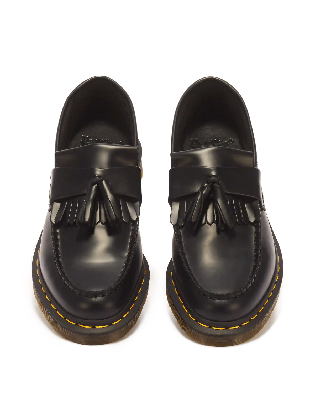 Adrian Yellow Stitch Leather Tassel Loafers