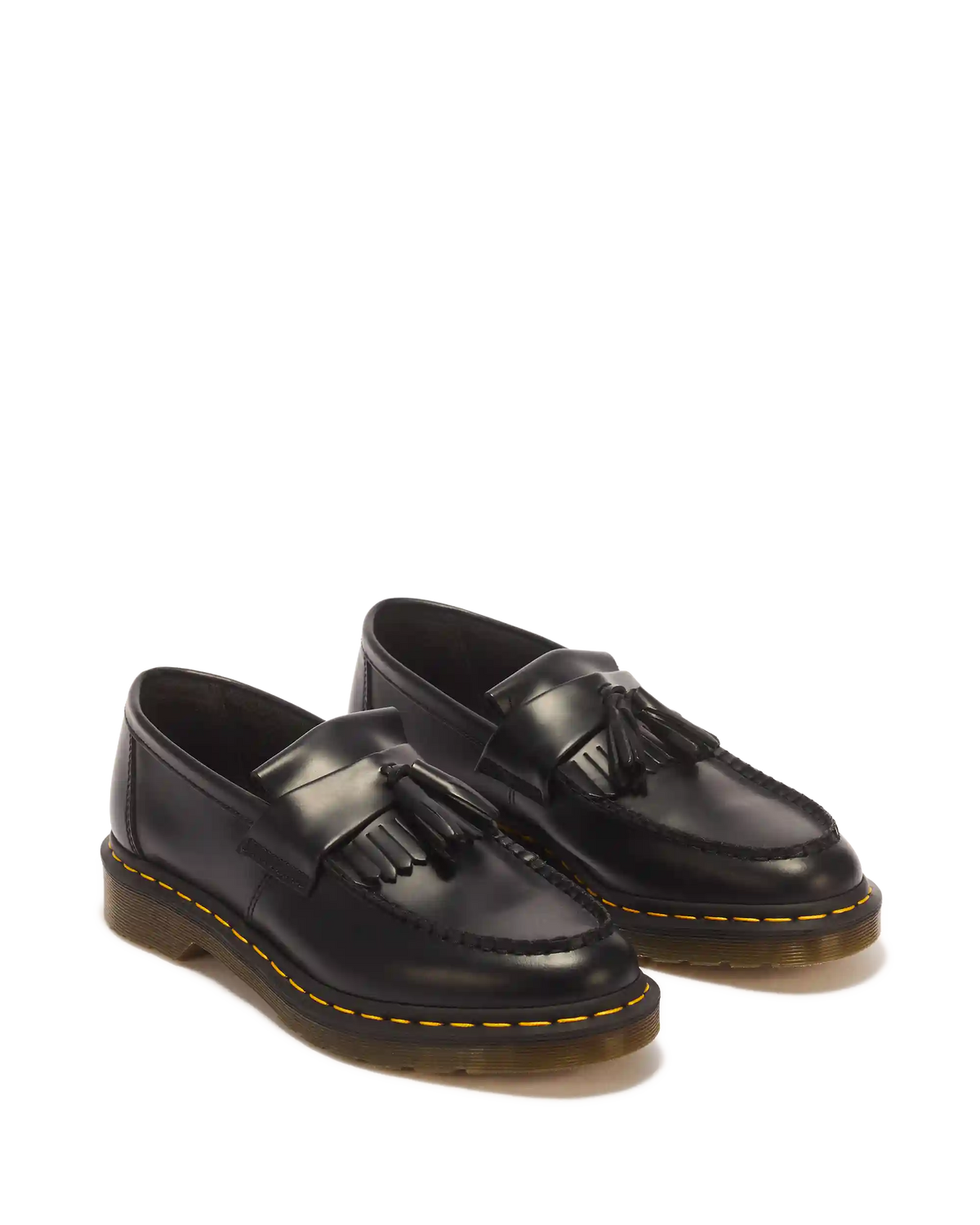 Adrian Yellow Stitch Leather Tassel Loafers