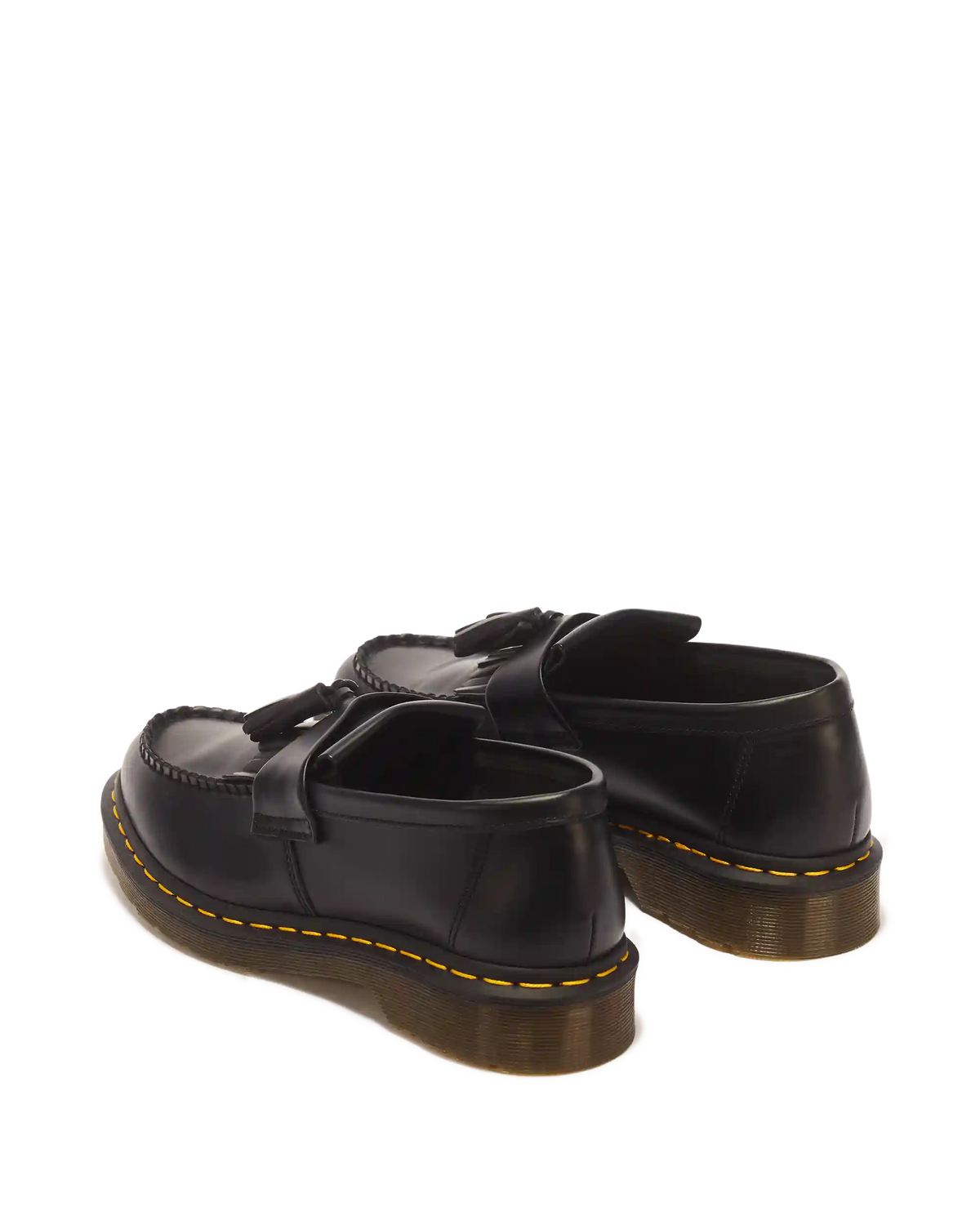 Adrian Yellow Stitch Leather Tassel Loafers