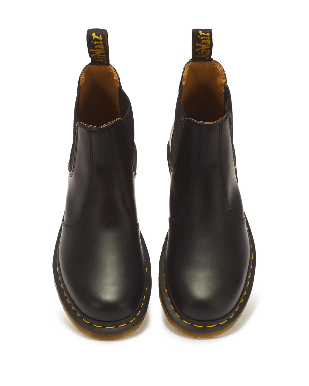 2976 Yellow Stitch Smooth Leather Chelsea Boots