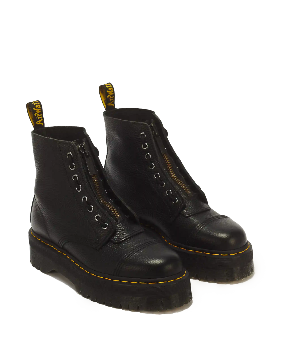 Sinclair Milled Nappa Leather Platform Boots