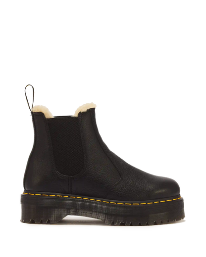2976 Faux Fur Lined Platform Chelsea Boots