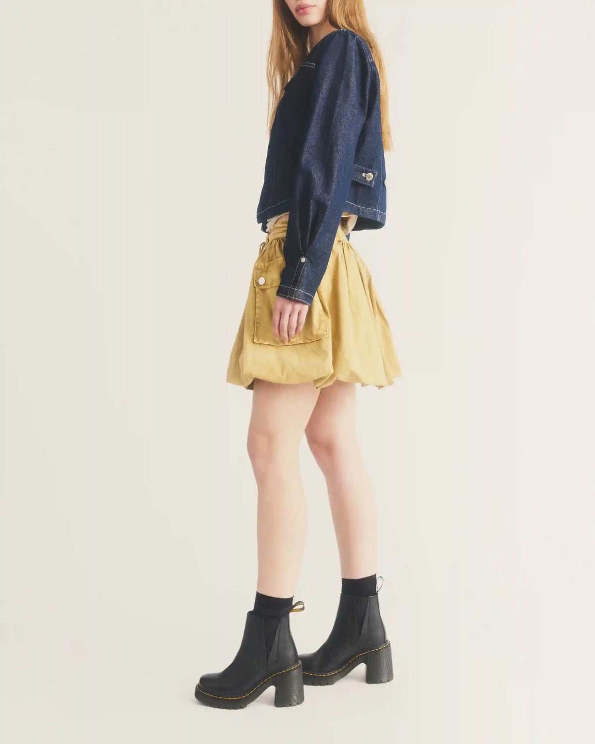 Spence Leather Flared Heel Chelsea Boots