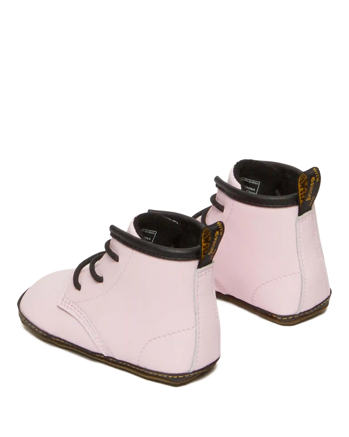 Newborn 1460 Auburn Leather Booties
