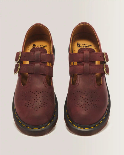 8065 Crazy Horse Leather Mary Jane Shoes