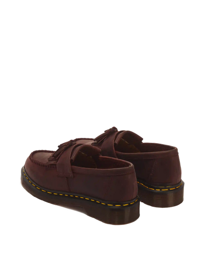Adrian Crazy Horse Leather Tassel Loafers