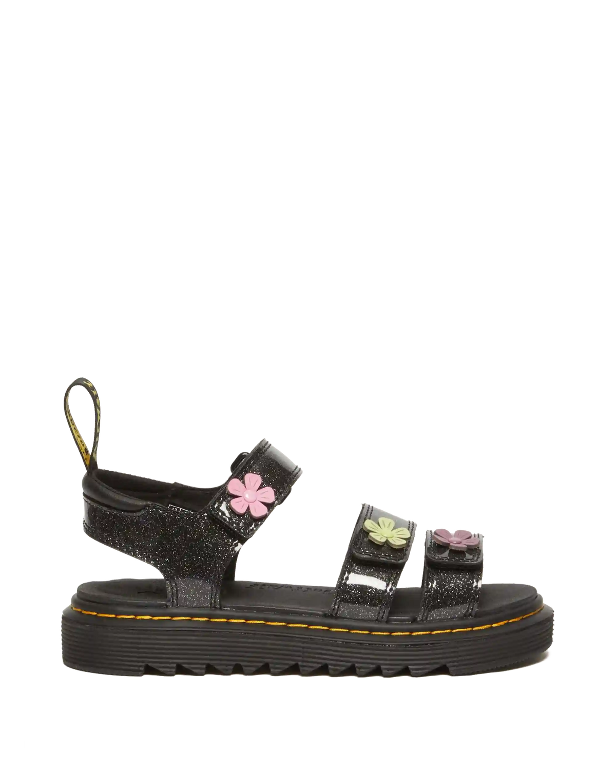 Junior Klaire Coated Glitter Velcro Sandals