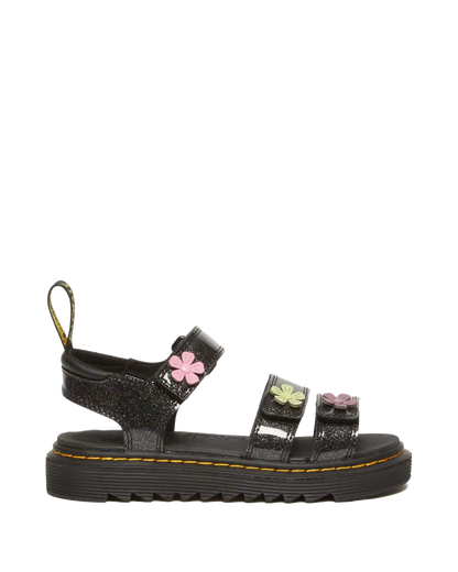 Junior Klaire Coated Glitter Velcro Sandals