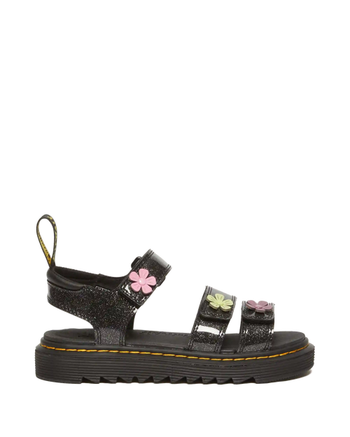 Junior Klaire Coated Glitter Velcro Sandals
