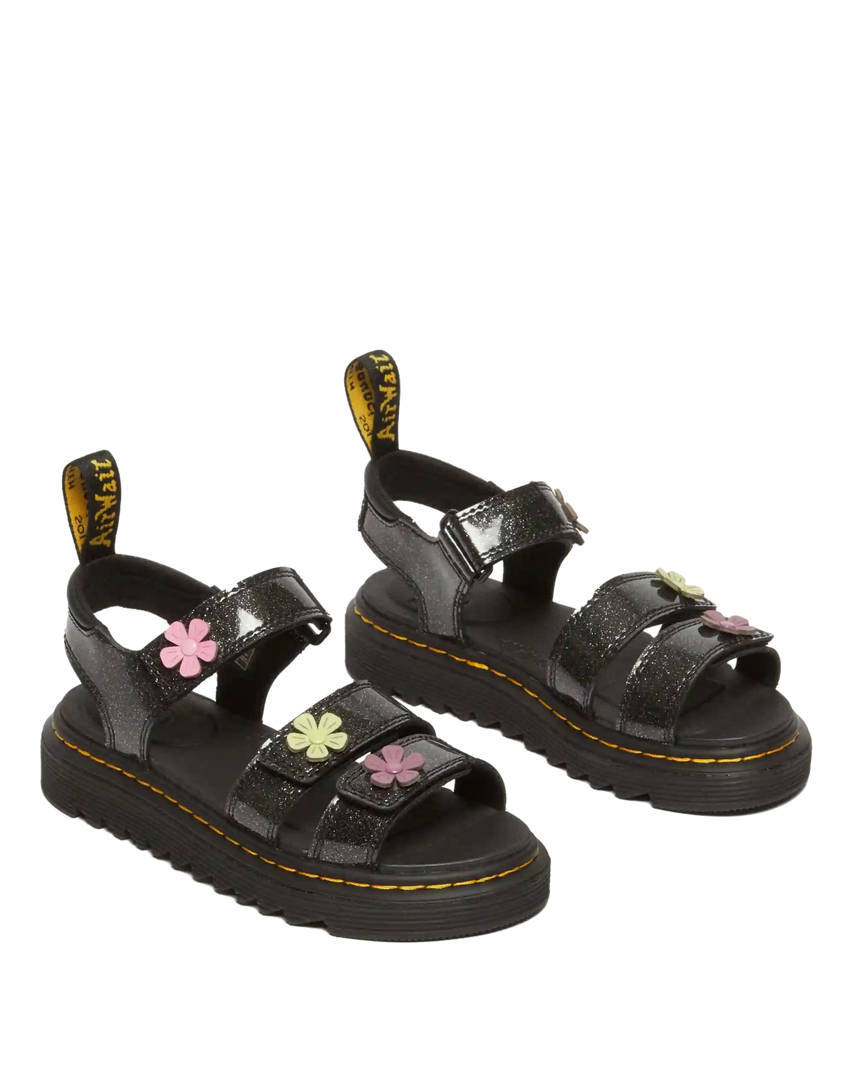 Junior Klaire Coated Glitter Velcro Sandals