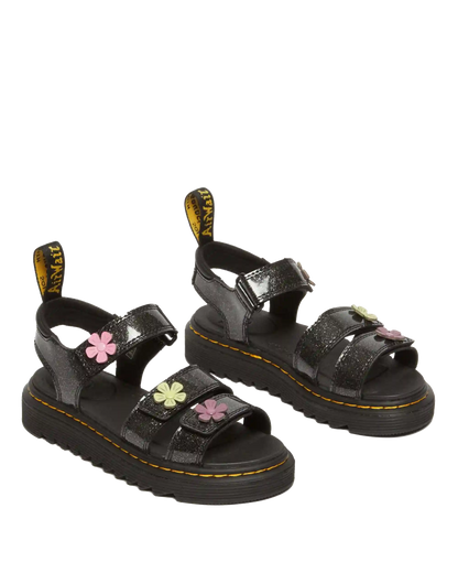 Junior Klaire Coated Glitter Velcro Sandals