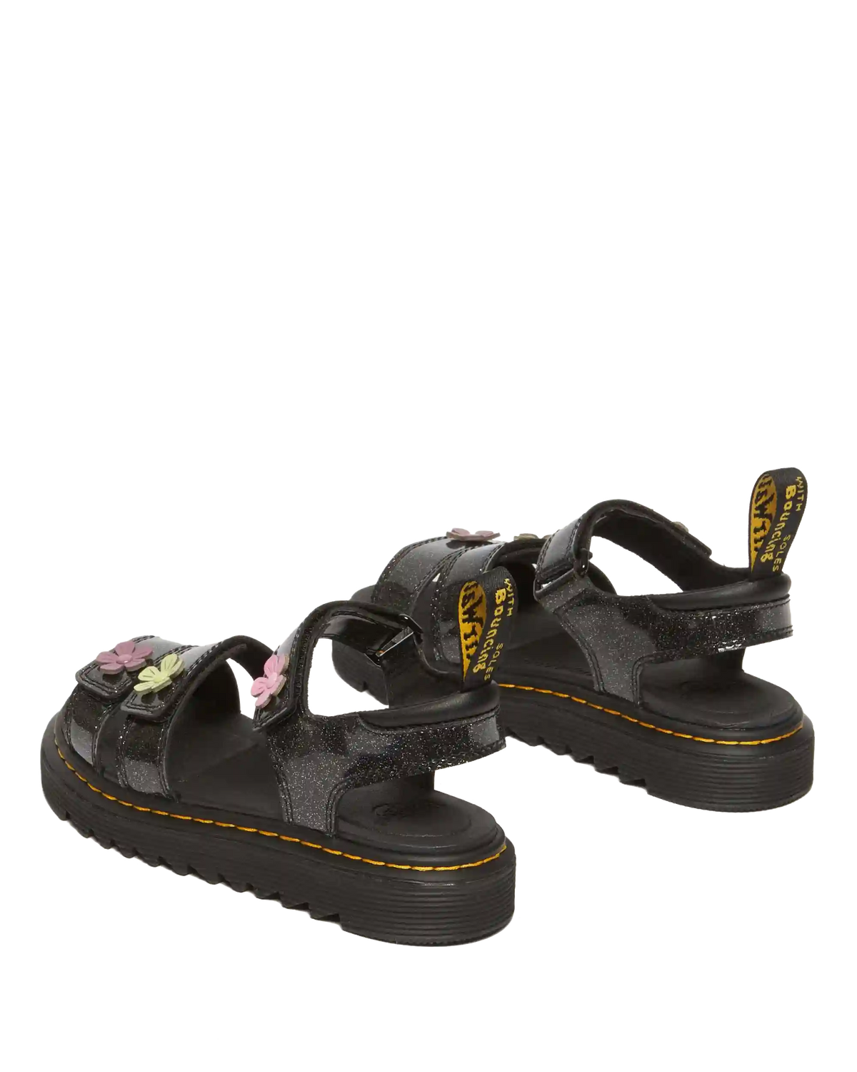 Junior Klaire Coated Glitter Velcro Sandals