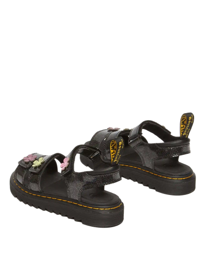 Junior Klaire Coated Glitter Velcro Sandals