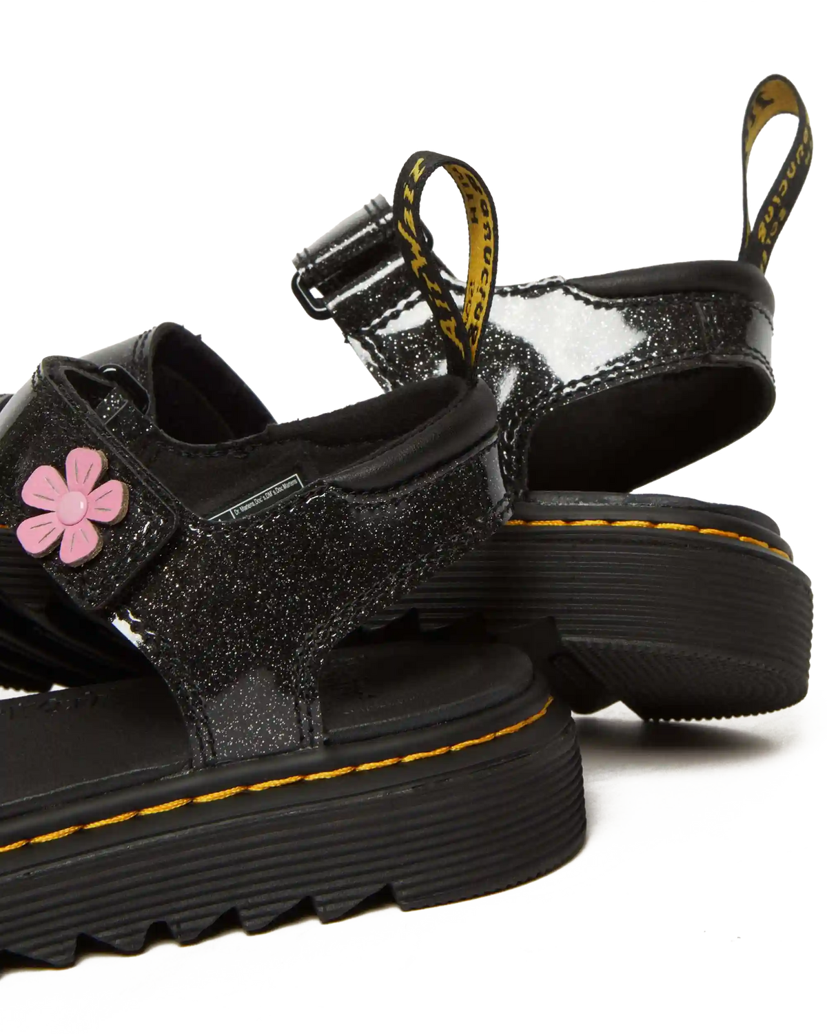 Junior Klaire Coated Glitter Velcro Sandals