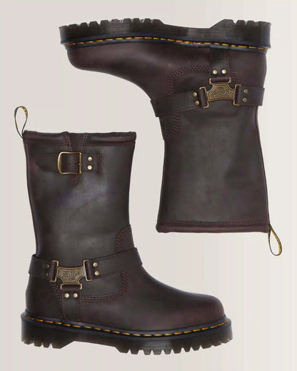 Anistone Hi Leather Biker Boots