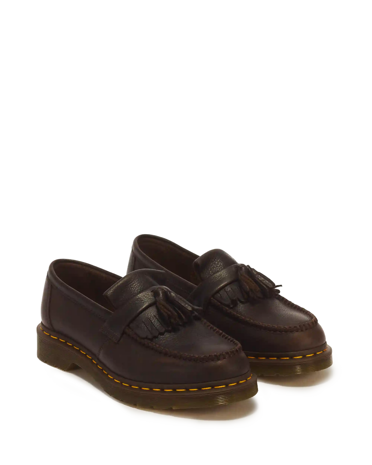 Adrian Yellow Stitch Ambassador Leather Loafers