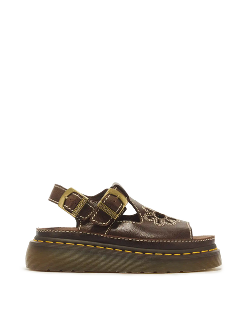 Dunnet Flower Full Grain Leather Sandals