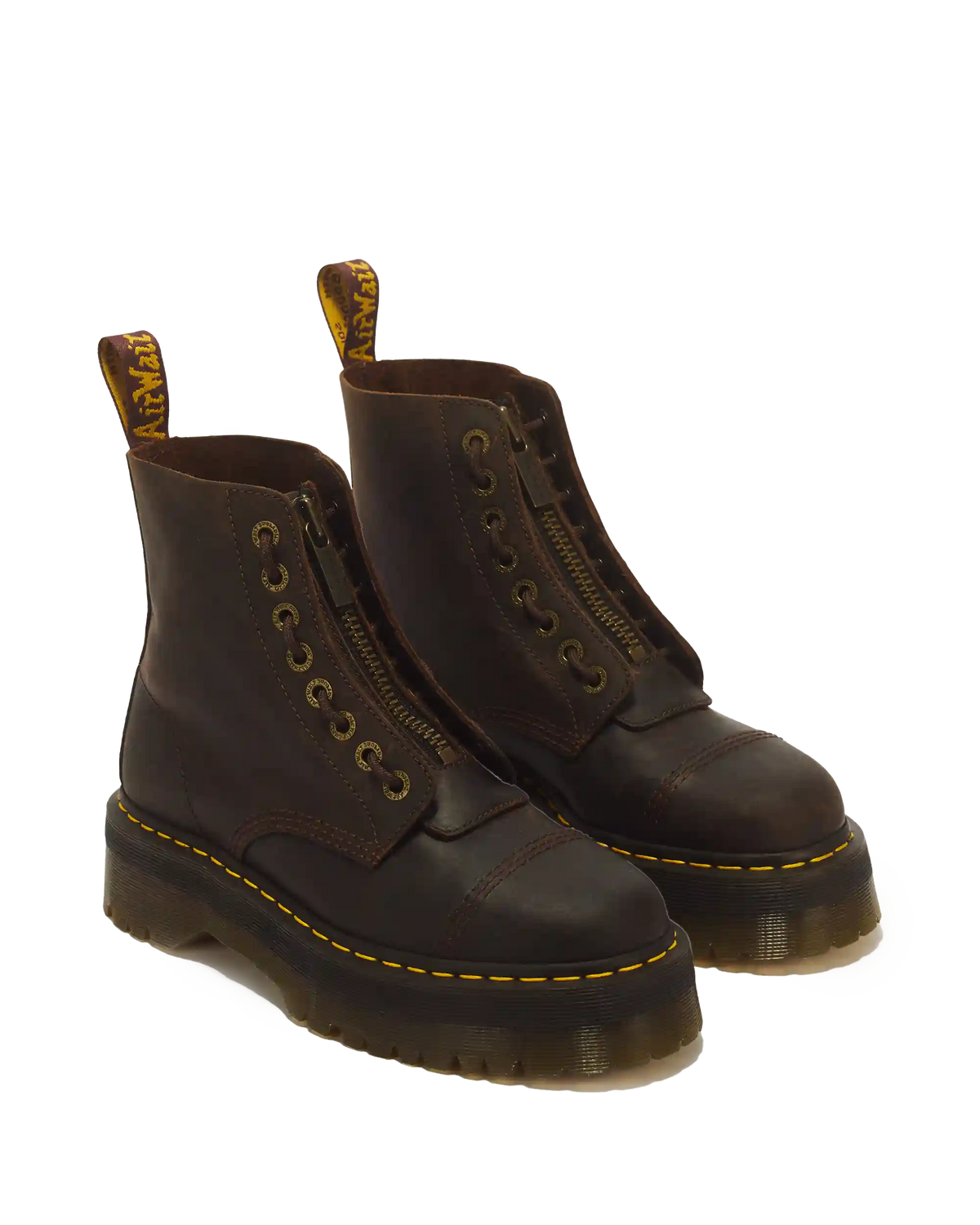 Sinclair Crazy Horse leather platform boots