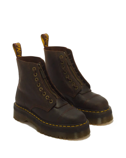 Sinclair Crazy Horse leather platform boots
