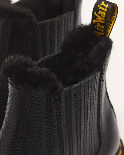 2976 LEONORE II FAUX FUR LINED SOFT LEATHER CHELSEA BOOTS