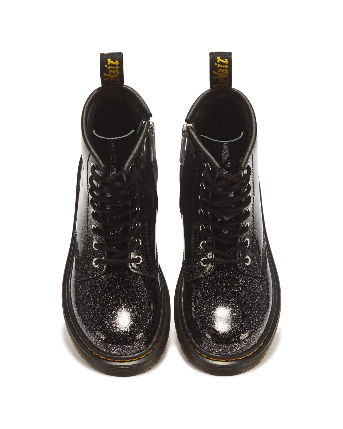 JUNIOR 1460 GLITTER PATENT LEATHER BOOTS