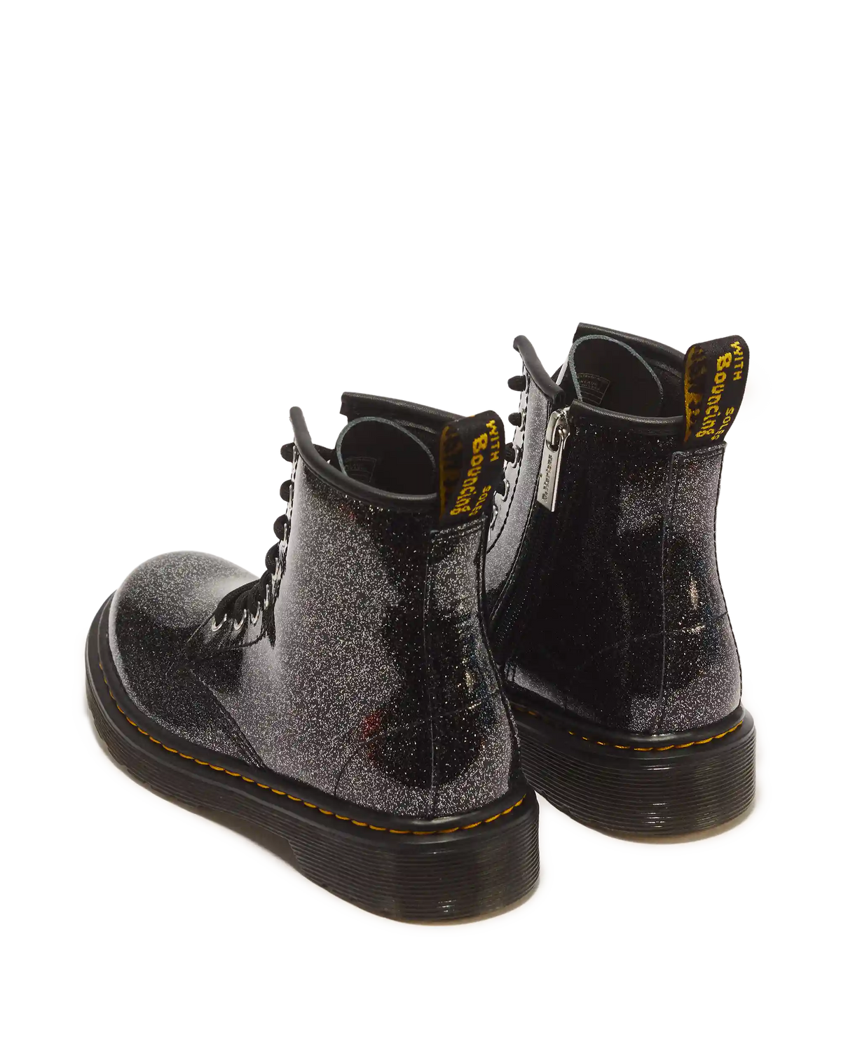 JUNIOR 1460 GLITTER PATENT LEATHER BOOTS