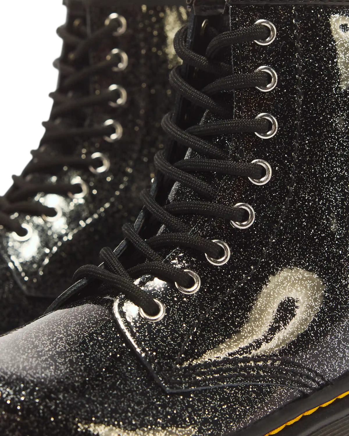 JUNIOR 1460 GLITTER PATENT LEATHER BOOTS