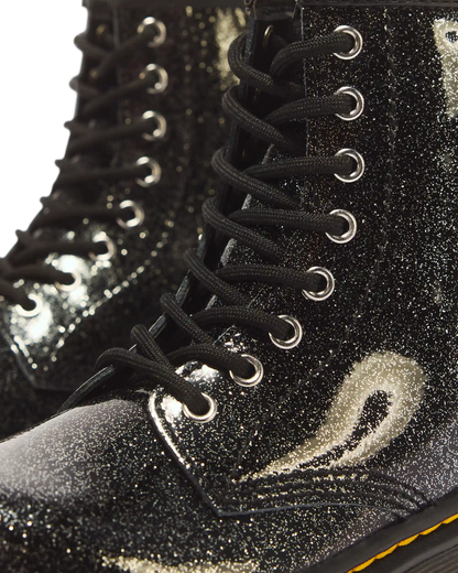 JUNIOR 1460 GLITTER PATENT LEATHER BOOTS