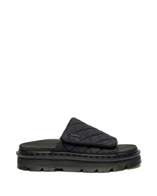 Zebzag Quilted Canvas Platform Slides